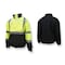 Radians Hi-Vis 3-in-1 Bomber Jacket, Ripstop Polyester, Class Type R Class 3 Hi-Vis Green / Black, 2XL SJ320B-3ZGS-2X - alternate 2